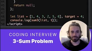 Software Engineer Mock Interview: 3 Sum Algorithm Problem