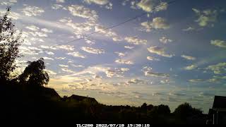 Altocumulus floccus cloud