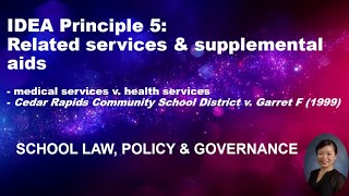 IDEA principle 5: Related services and supplemental aids