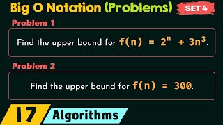 Big O Notation (Solved Problems) - Set 4