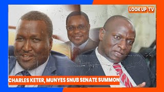 Energy CS Charles Keter and his Petroleum counterpart John Munyes have today snubbed Senate summons