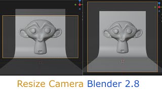 How to Resize Camera Blender 2.8