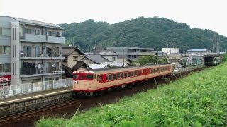 リバイバル急行ちどりと芸備線の風景 玖村付近 (2013.9.7)