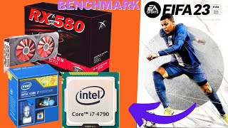 FIFA 23  NEXT GEN PC CORE i7 4790,AMD RX 580 4GB 1080p ULTRA,HIGH AND MEDIUM SETTINGS BENCHMARK