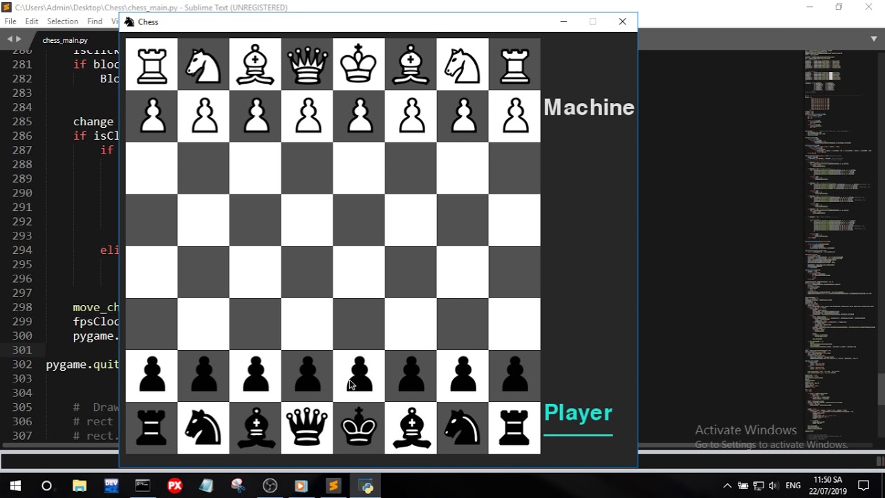 Шахматный движок. Исходный код шахмат на Python. Шахматы на питоне готовый код.