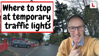 Where we stopped at temporary traffic lights and why