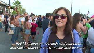 Latinos express fear, point finger at Trump after mass shooting