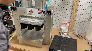 How a B-49 Multi Press Bath Bomb Machine and B-49 Mold Set Works - Quick Mold Change!