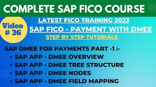 SAP FICO Class - 37 | DMEE Tree Creation | Configuration of DMEE in Automatic Payment Program