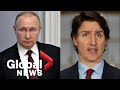 Russia-Ukraine conflict: Trudeau announces sanctions against Vladimir Putin, other measures | FULL