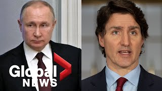 Russia-Ukraine conflict: Trudeau announces sanctions against Vladimir Putin, other measures | FULL
