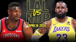 Los Angeles Lakers vs New Orleans Pelicans  Game Highlights | 2024 Play-In | Fre