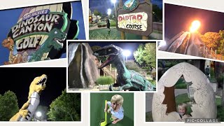 Family night at Prof. Hacker’s Dinosaur Canyon Golf! Branson Missouri!
