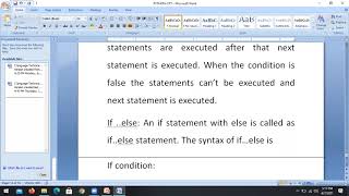 6. Decision And Branching Statements| CRT PYTHON PROGRAMMING | RVIT
