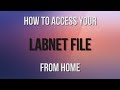 How to Access Your Labnet Files at Home | The Commons