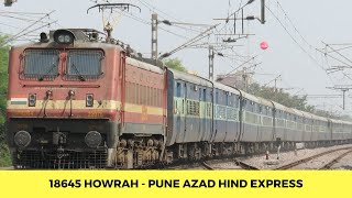 12130 Howrah Pune Azad Hind Express on a high speed rampage with BSL WAP4 : Indian Railways