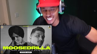 This was CRAZY!! MOOSEDRILLA by SIDHU MOOSE WALA | DIVINE (AMERICAN REACTS)