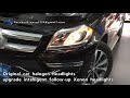 W166 Mercedes-Benz GL450, GL550 halogen Headlights, retrofitLED headlights, a touch of blue light