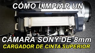 Cómo limpiar los cabezales de una cámara Sony de 8 mm para una cámara de carga superior