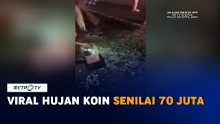 Viral Video 'Hujan Koin' Rp70 Juta di Ciamis