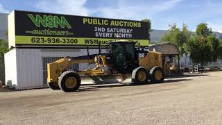 2012 CAT 12M2 Motor Grader For Auction December 14th 2019