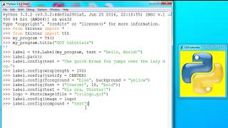 Python 3 and Tkinter GUIs - part 4