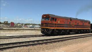 GWA  Locomotive 703 Empty copper train consist Pt Flat to Dry Creek North 11/12/2014