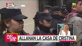 Allanaron el departamento de CFK