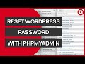 How to Reset WordPress Website Password Using PHPMYADMIN (WP-ADMIN PASS RESET) EASY/FAST 2023