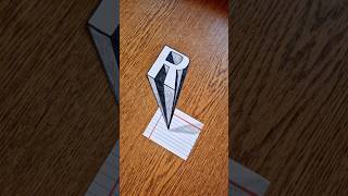 Amazing 3D Drawing Letter (R) Real Illusion #drawing #viralshorts #letter #3ddrawing #howtodraw