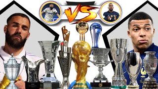 KARIM BENZEMA VS KYLIAN MBAPPE all trophy and awards Comparison