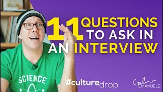 The Best Questions to Ask in Job Interviews | Galen Emanuele | #culturedrop