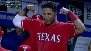 BOS@TEX: Gentry hammers a two-run homer to left field