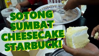 Sotong Sumbat Cheesecake Starbuck Bakar Leleh | Mukbang Kelakar!