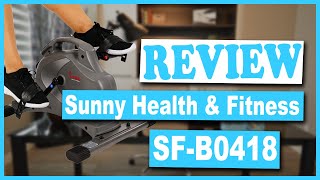 Sunny Health & Fitness SF-B0418 Pedal Exerciser Review - Best Under Desk Bike Pedal Exerciser 2020