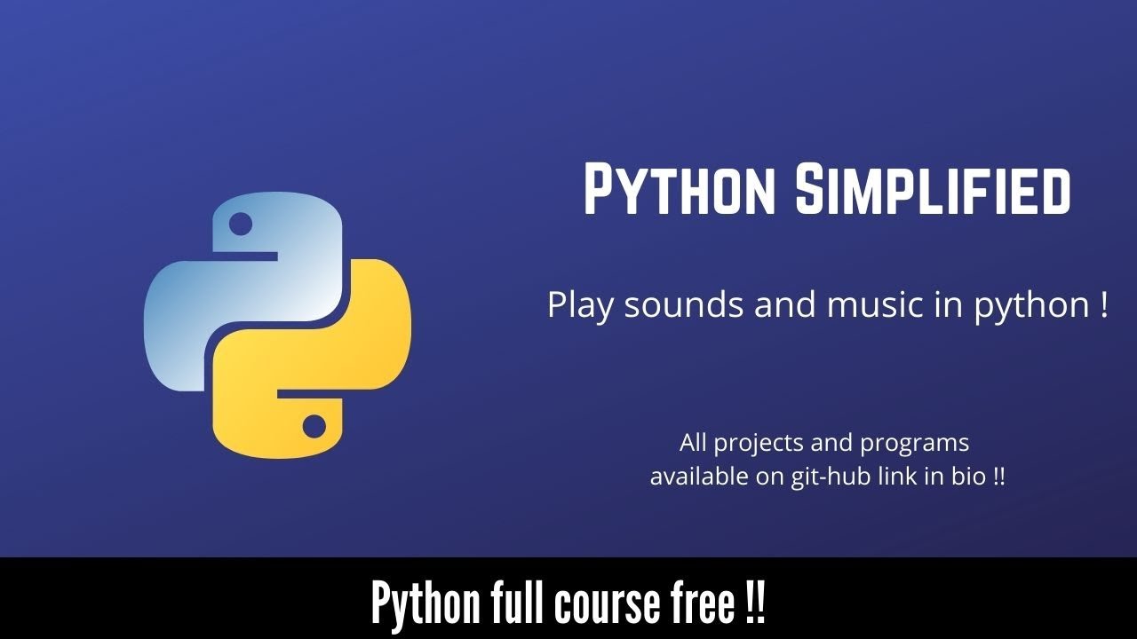 Play Music In Python - YouTube