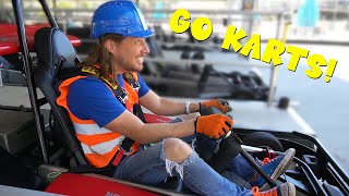 Go Karts at the Racing Track with Handyman Hal | Fast GOKART Racing | Fun Videos for Kids