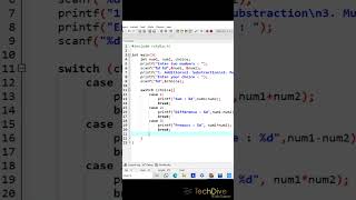 C Program to Make a Simple Calculator Using switch case | Simple calculator program in C #switchcase