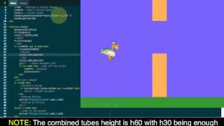 Codea Tutorials #012--Flappy Pelican in Lua, iPad Programming (Part 2)