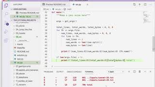 Tiny Python Projects: Ch 6 Pt 6 (Word count solution)