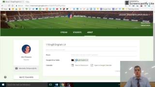 Google Classroom 8 - How to access the Google Drive folder associated with your class