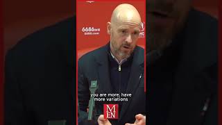 "SO difficult to defend!" Erik ten Hag praises Antony! #shorts #manutd