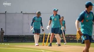 MUST SEE I AUSTRALIAN TEAM FIRST TRAINING SESSION IN NAGPUR 1ST TEST I COURTESY OF CRICKET AUSTRALIA