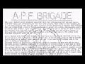 A.P.F. BRIGADE - demo for Crass Records - 1983 [Anarcho Punk]