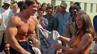 WOMEN SHOCKING REACTIONS WHEN ARNOLD GOES SHIRTLESS IN PUBLIC - BODYBUILDING REACTIONS MOTIVATION
