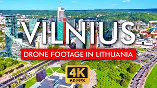 🇱🇹 Vilnius Drone Footage Lithuania in 4K Video. Explore the Senamiestis and Gedimino pilies bokštas