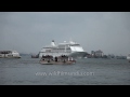 massive cruise ship arrives at kochi port