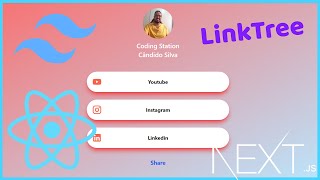 Linktree clone with React, Next and tailwindcss