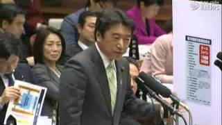 被災者健康支援連絡協議会 3/3 参院 足立信也 (民主)