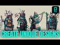 How I Design Unique Characters Step by Step!